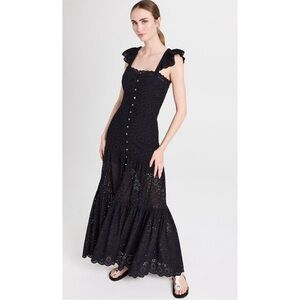 Veronica Beard Aislin Dress eyelet maxi size 2/4